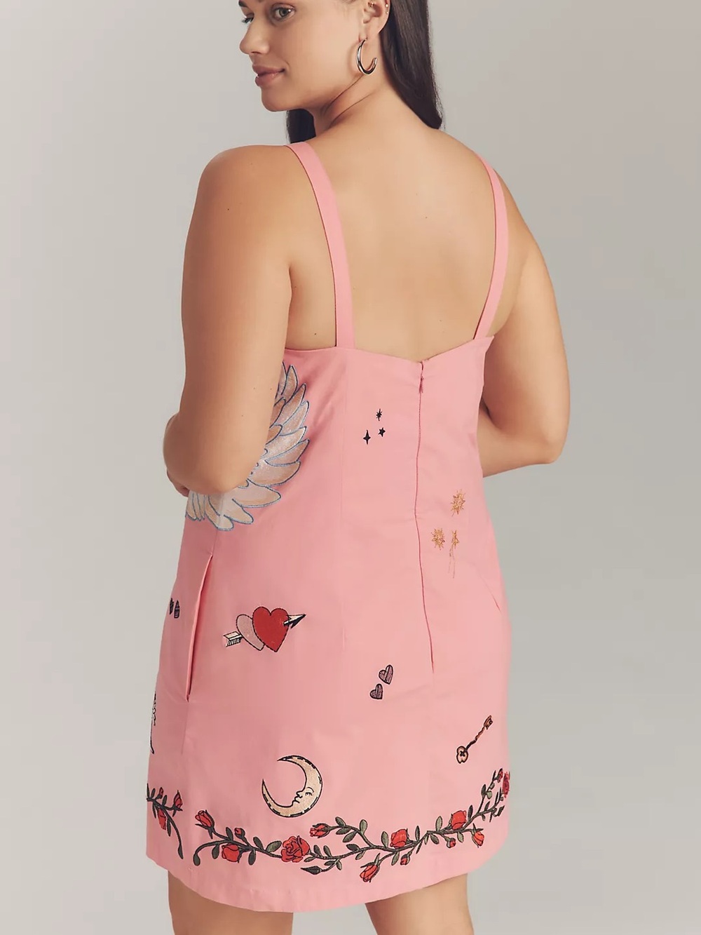 Anthropologie Embroidered Mini Shift Dress - Picture 3 of 14